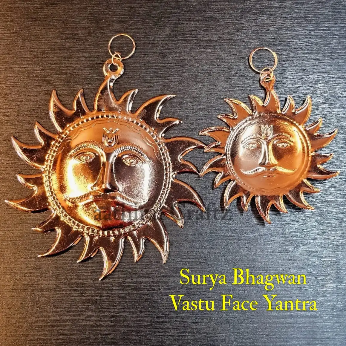Surya Bagawan Face Vastu Yantra - Copper made Hanging Design