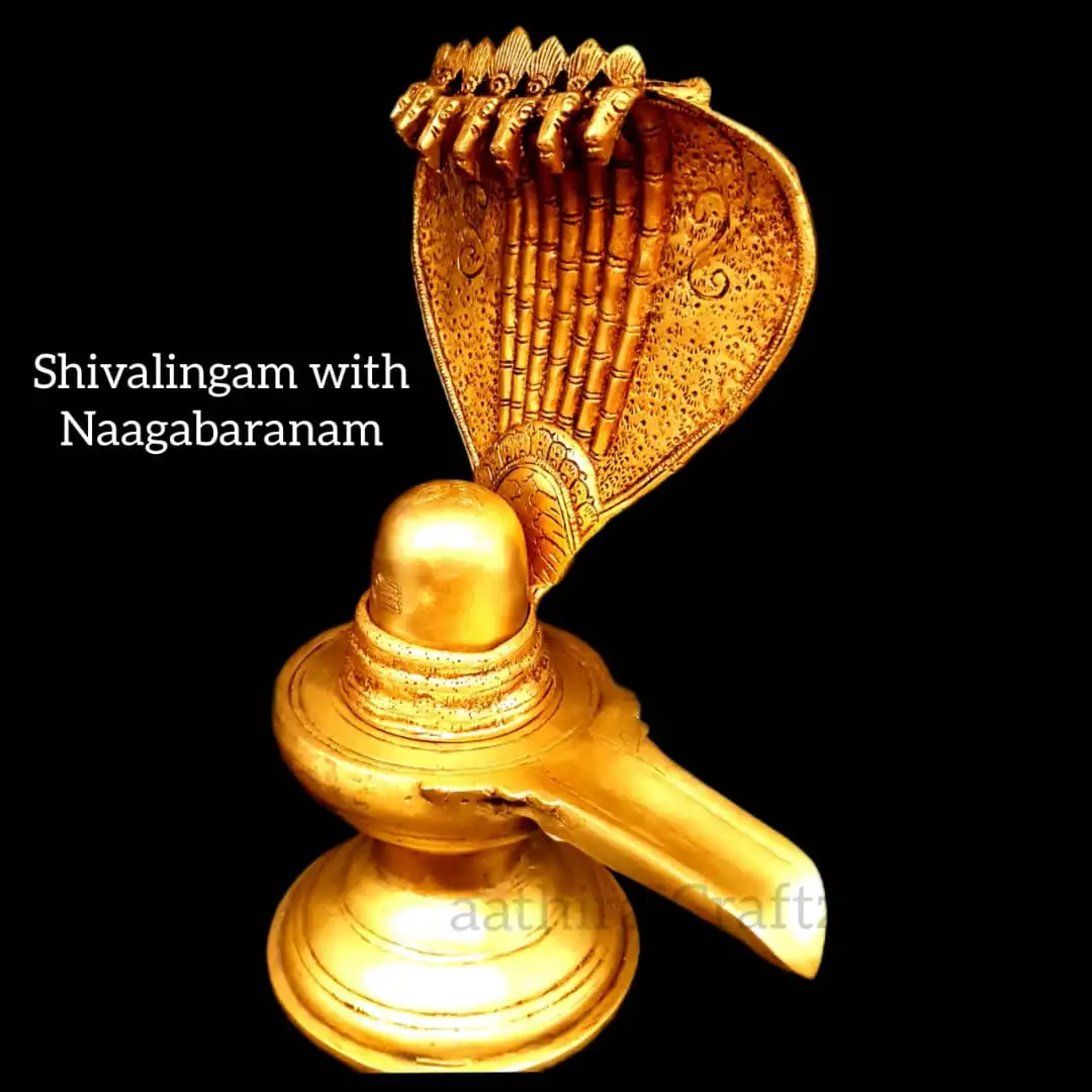 Shivalingam with Naagabaranam / Lingam with naagabaranam (snake) - secondary