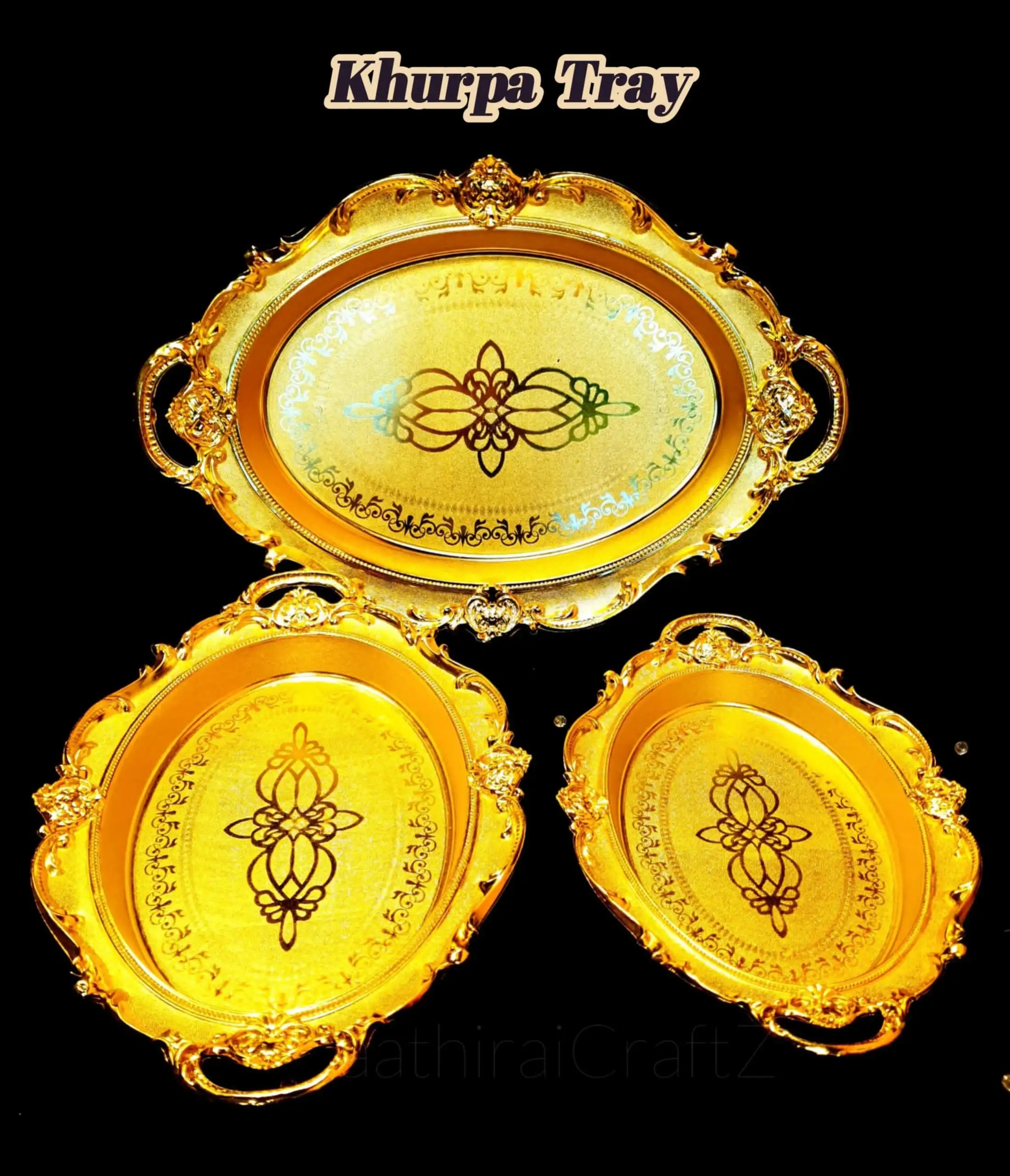 Khurpa Pooja / Decorative Pooja Plates - Medium - secondary
