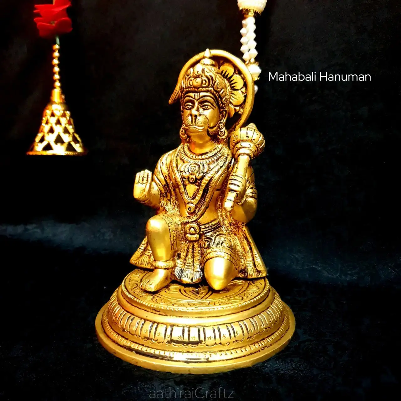 Mahabali Hanuman / Anjaneya Statue
Brass Antique Finish