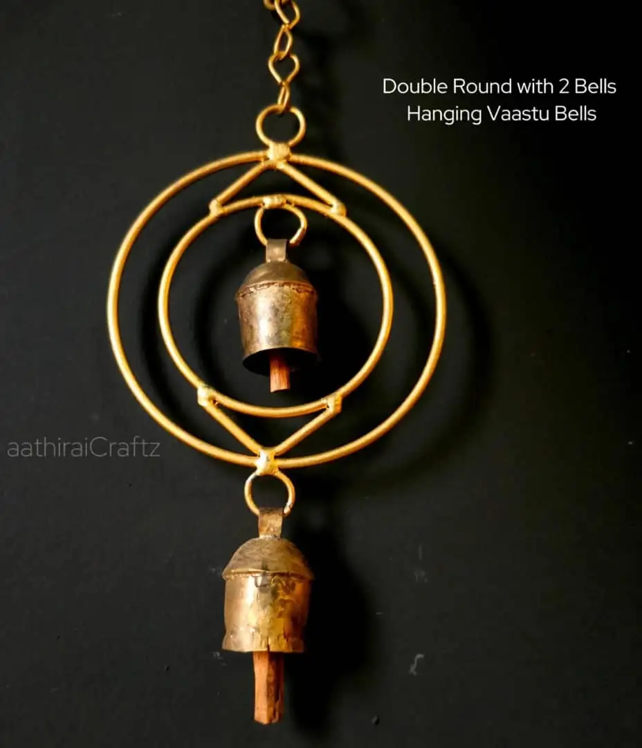 Hanging Vaastu Bells - Double Round Design - secondary