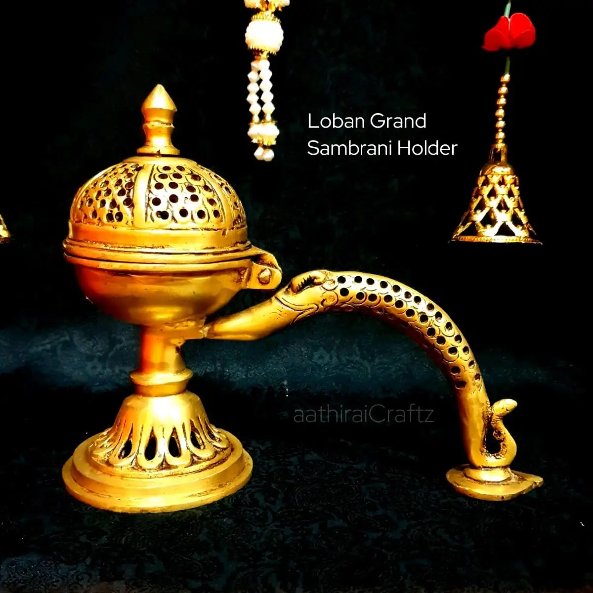 Dhuni Grand Sambrani Holder / Dhuni Dhoop Burner - Brass