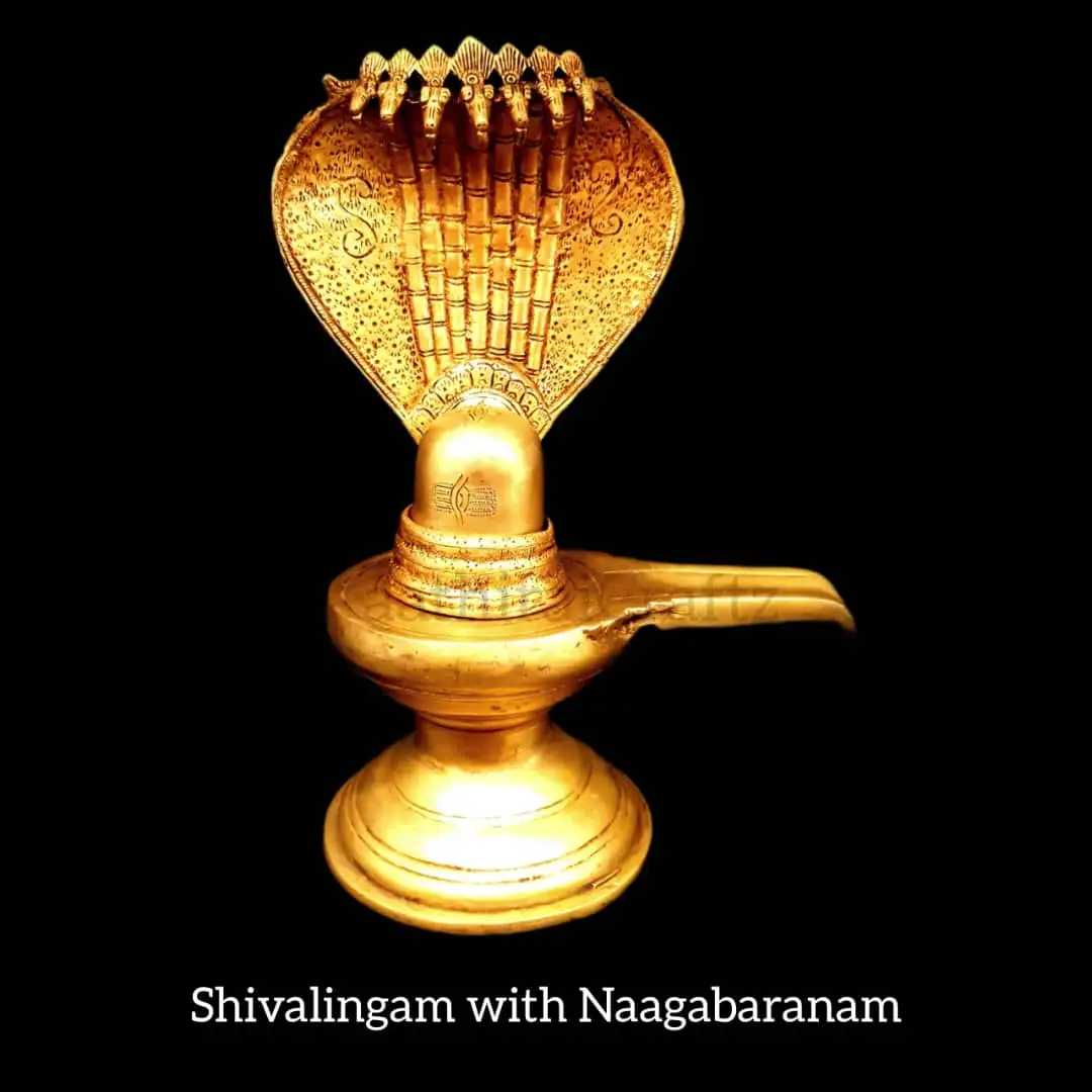 Shivalingam with Naagabaranam / Lingam with naagabaranam (snake)