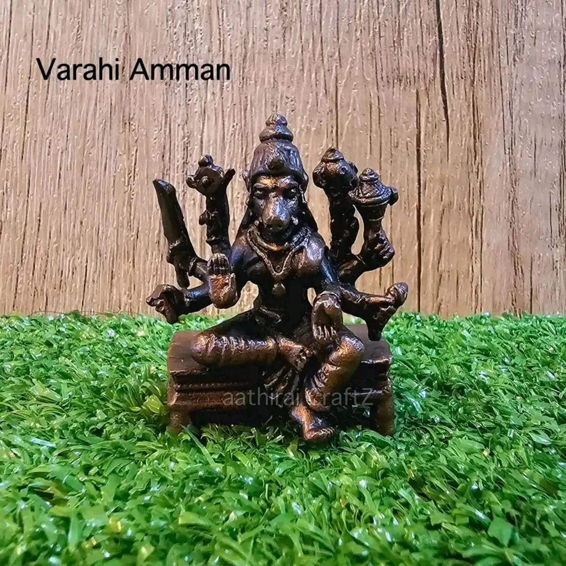 Copper Varahi Amman / Copper Antique Finish