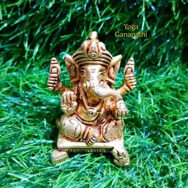 Yoga Ganapathi/ Vinayagar Brass Antique Finish Yoga Ganapathi - secondary
