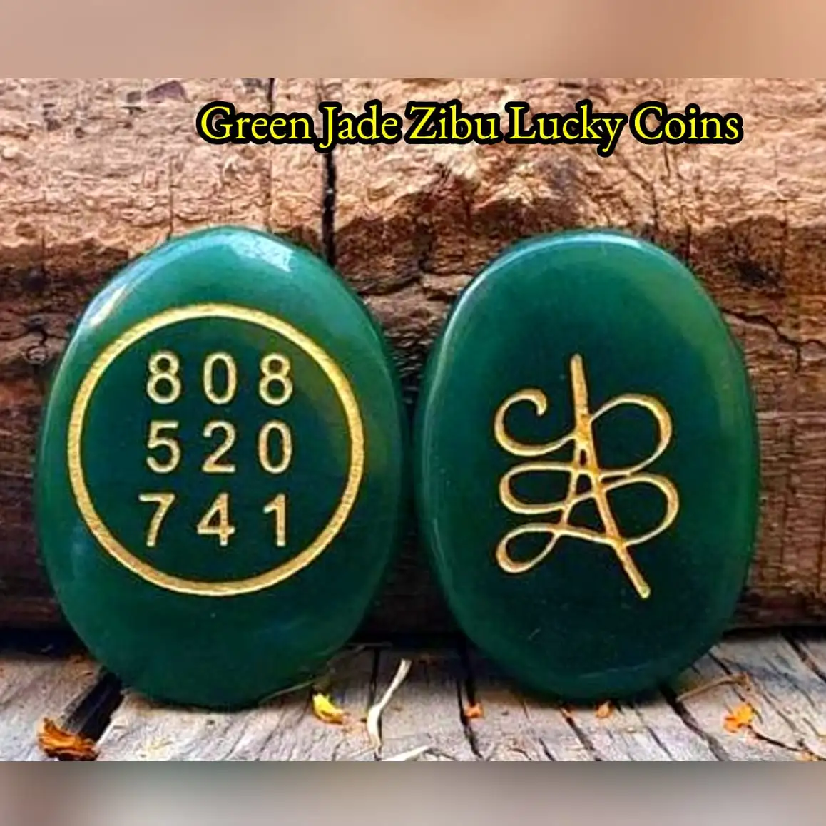 Green Jade Zibu Coin