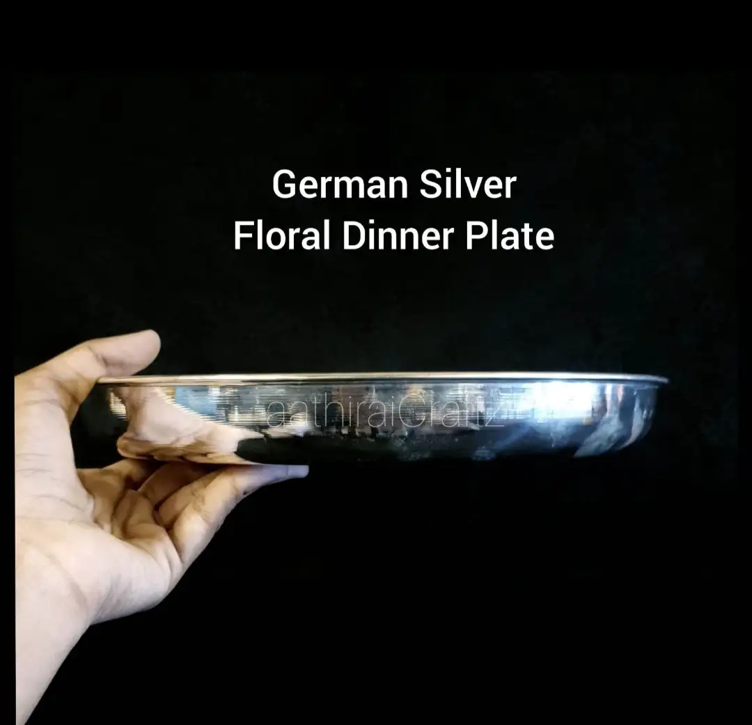 German Silver Dinner Plates - secondary