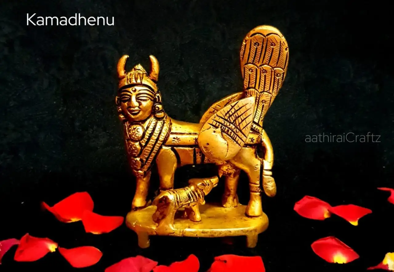 Kamadhenu with Peedam