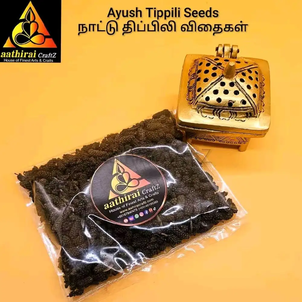 Ayush Tippili Seeds / Long Pepper / Piper Longum – 100G - secondary
