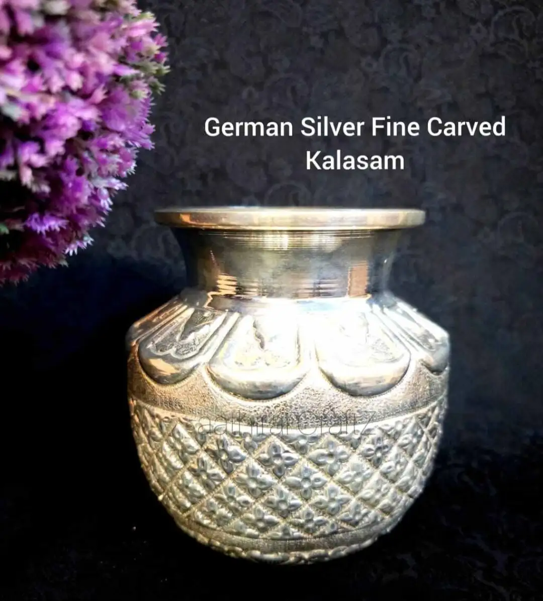 German Silver Kalasam / Poorana Kalasam Statue - Large