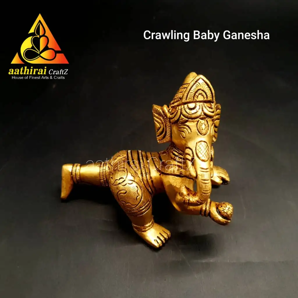 Crawling Baby Ganesha /   Baby Ganapathi - secondary