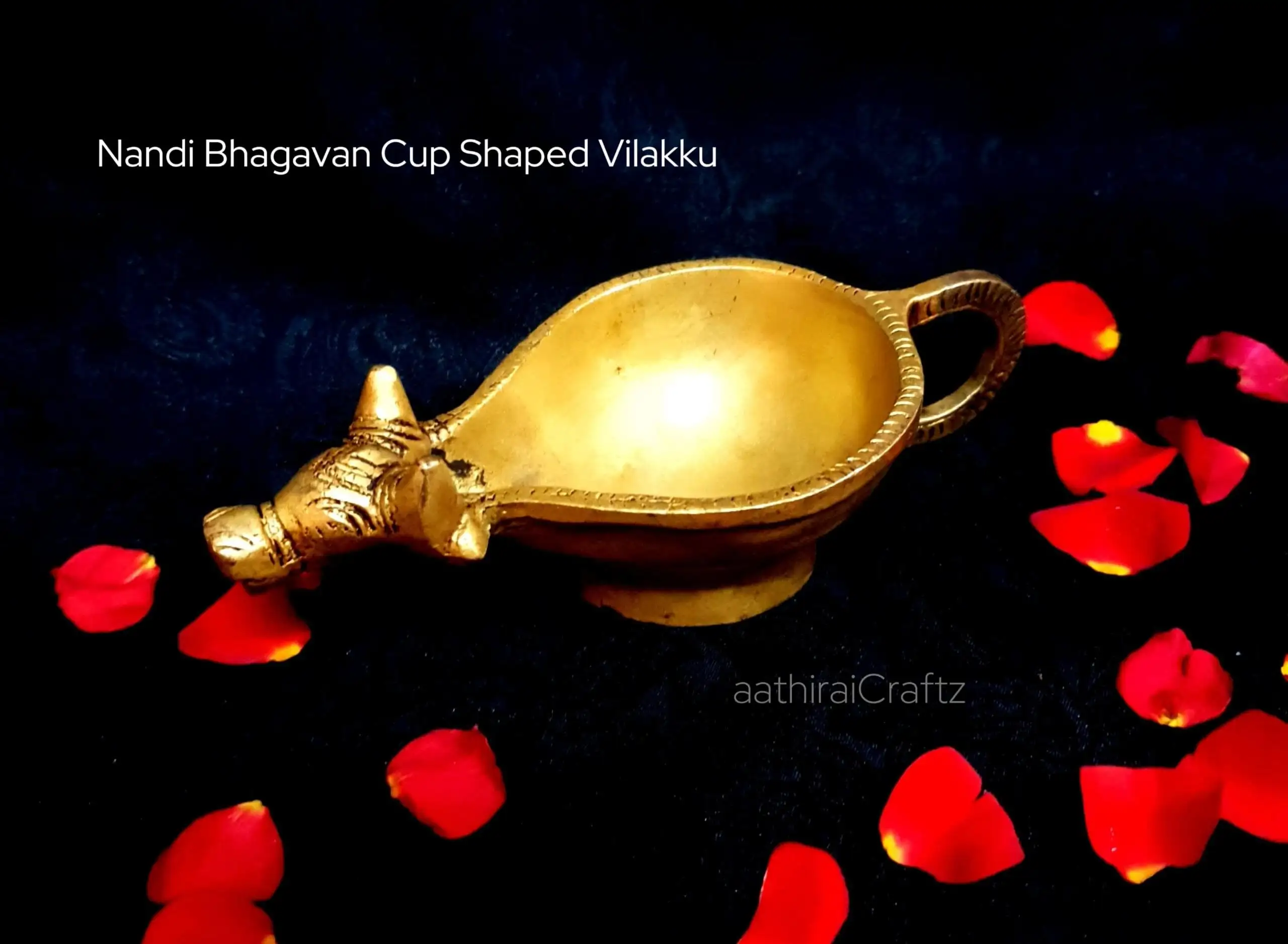 Nandhi Bhagavan Shaped Vilakku - secondary