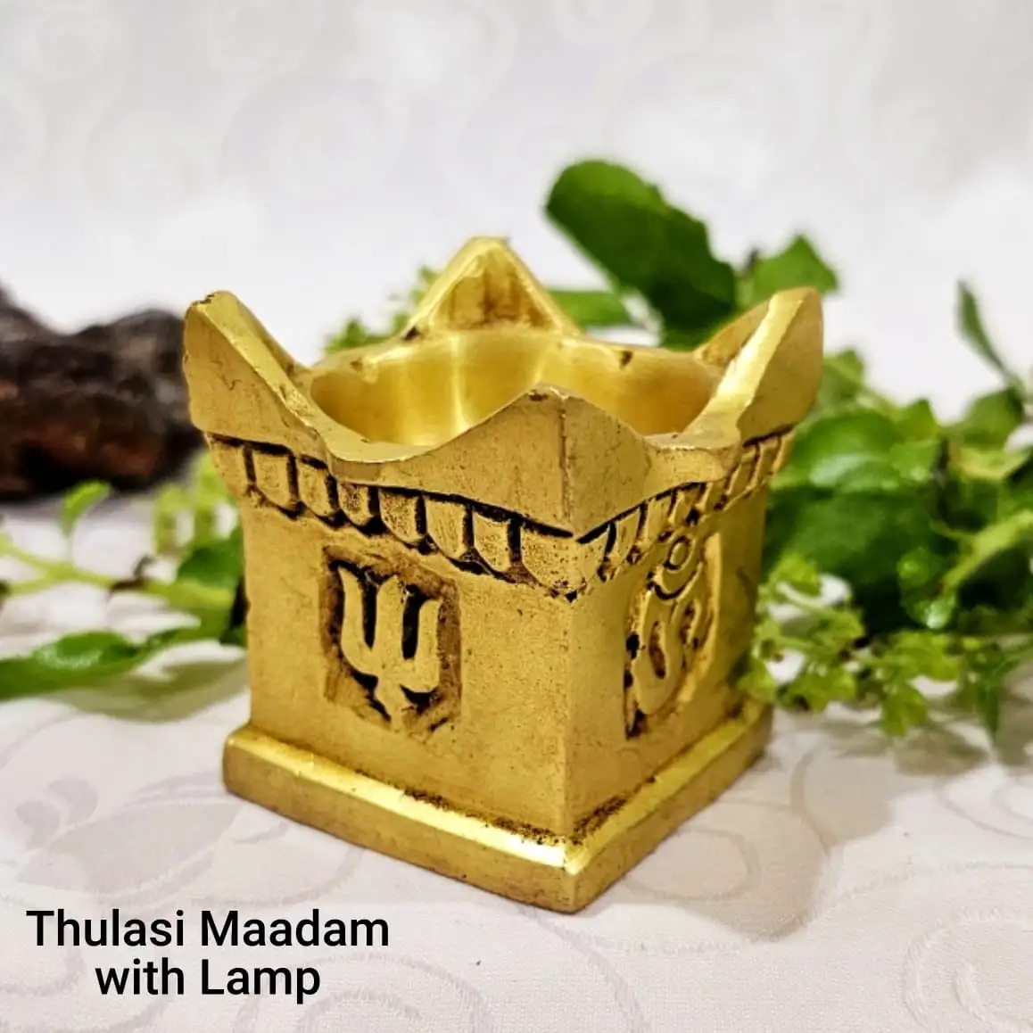 Thulasi / Thulsi Maadam Lamp Brass Antique Finish - secondary