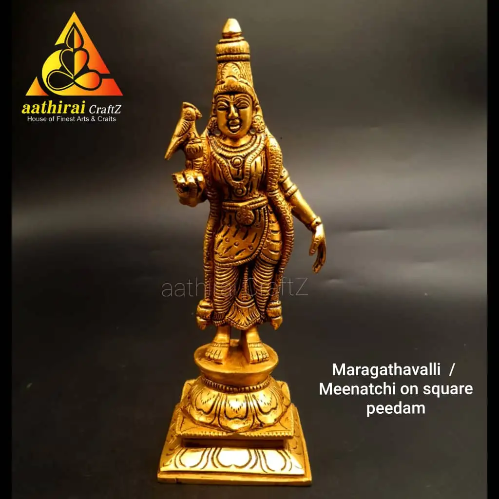 Maragathavalli / Meenatchi On Square Peedam