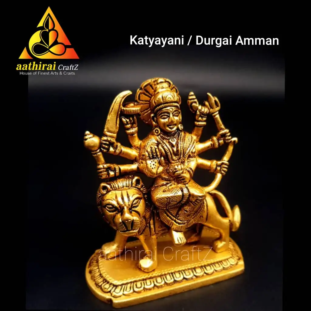 Durgai Amman / Simmavahini Idol
Brass Antique Finish - secondary