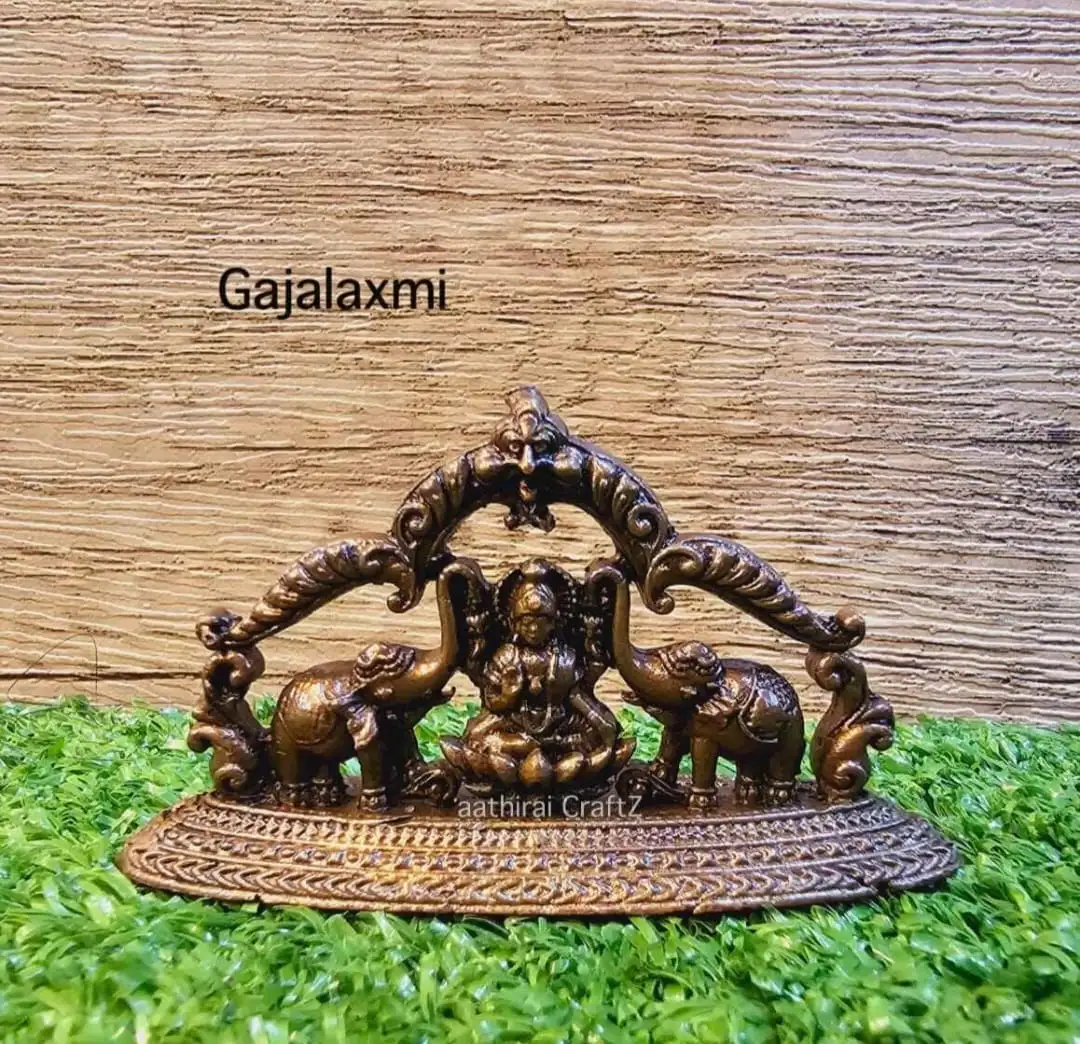Gajalakshmi Copper Antique Finish