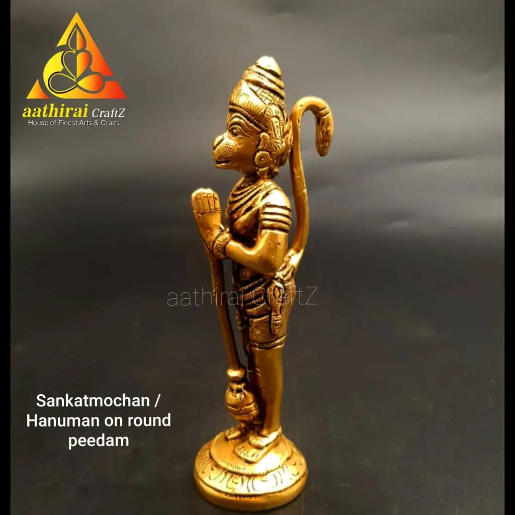 Sankatmochan / Hanuman On Round Peedam - secondary
