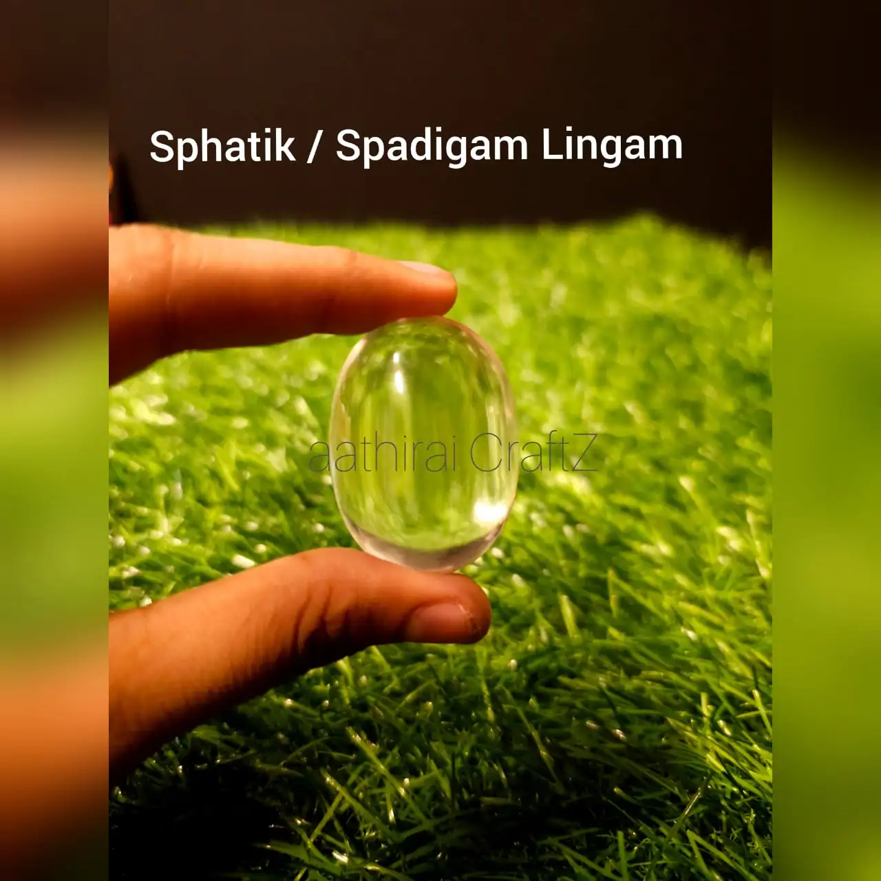 Pure Sphatik / Spadiga Lingam - Small - secondary