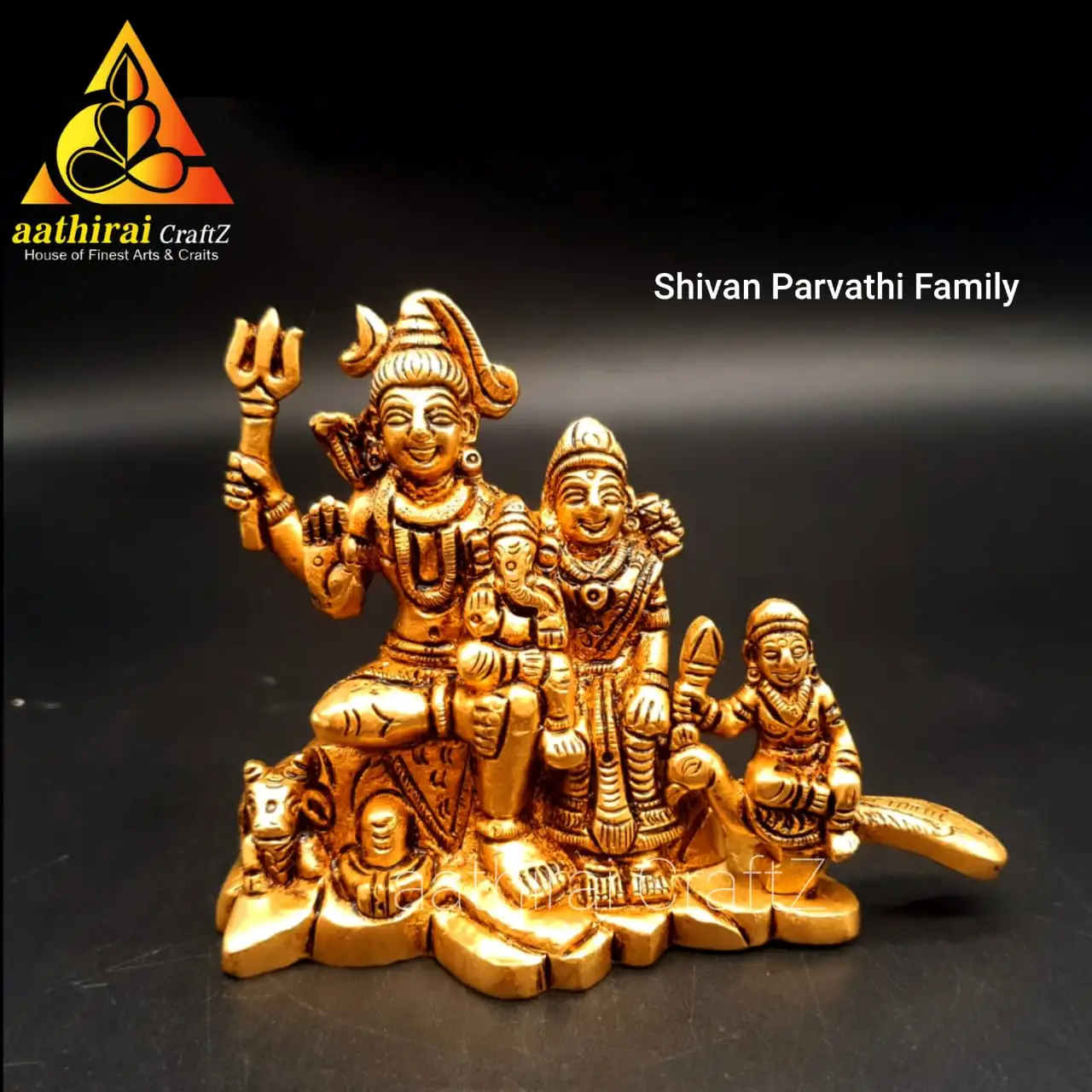 Shivan Parvathi Family Statue