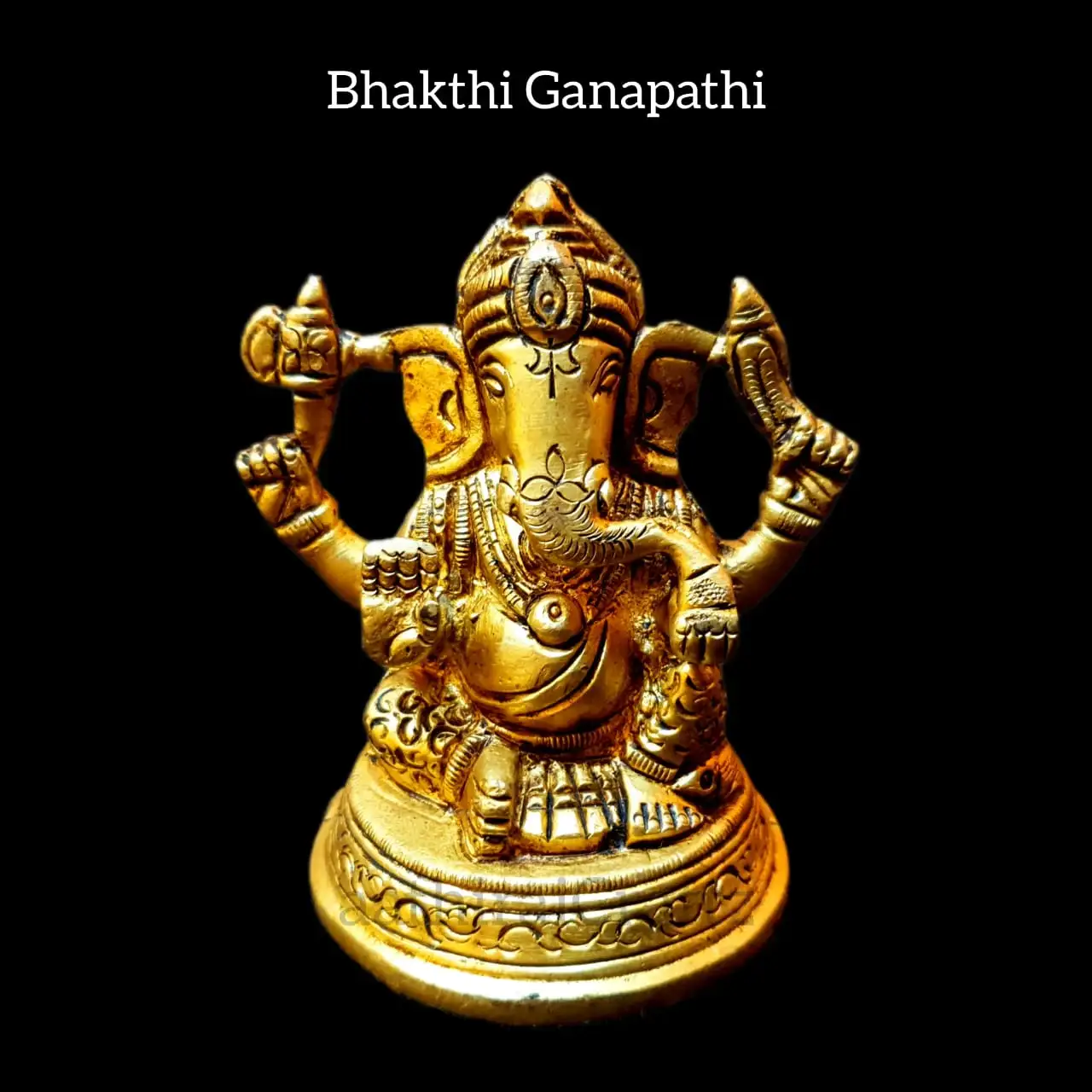 Bhakthi Ganapathi / Ganesha  Brass Antique Finish