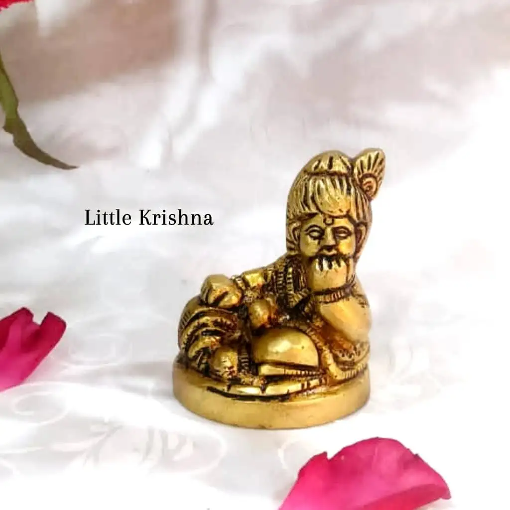 Little Krishna   Brass Antique Finish - secondary