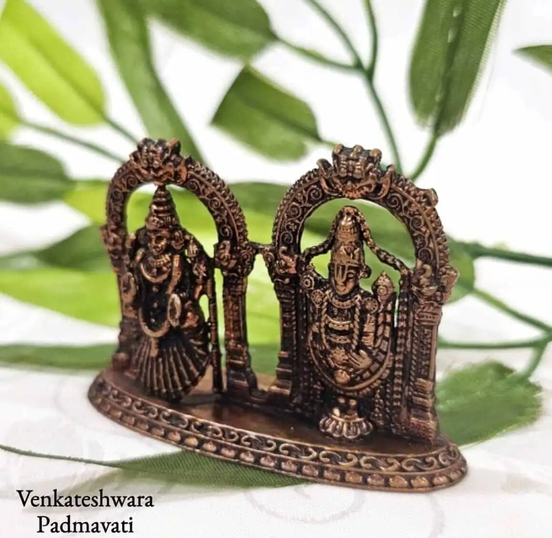 Tirupathi Venkateshwara Padmavati Frame Copper - secondary