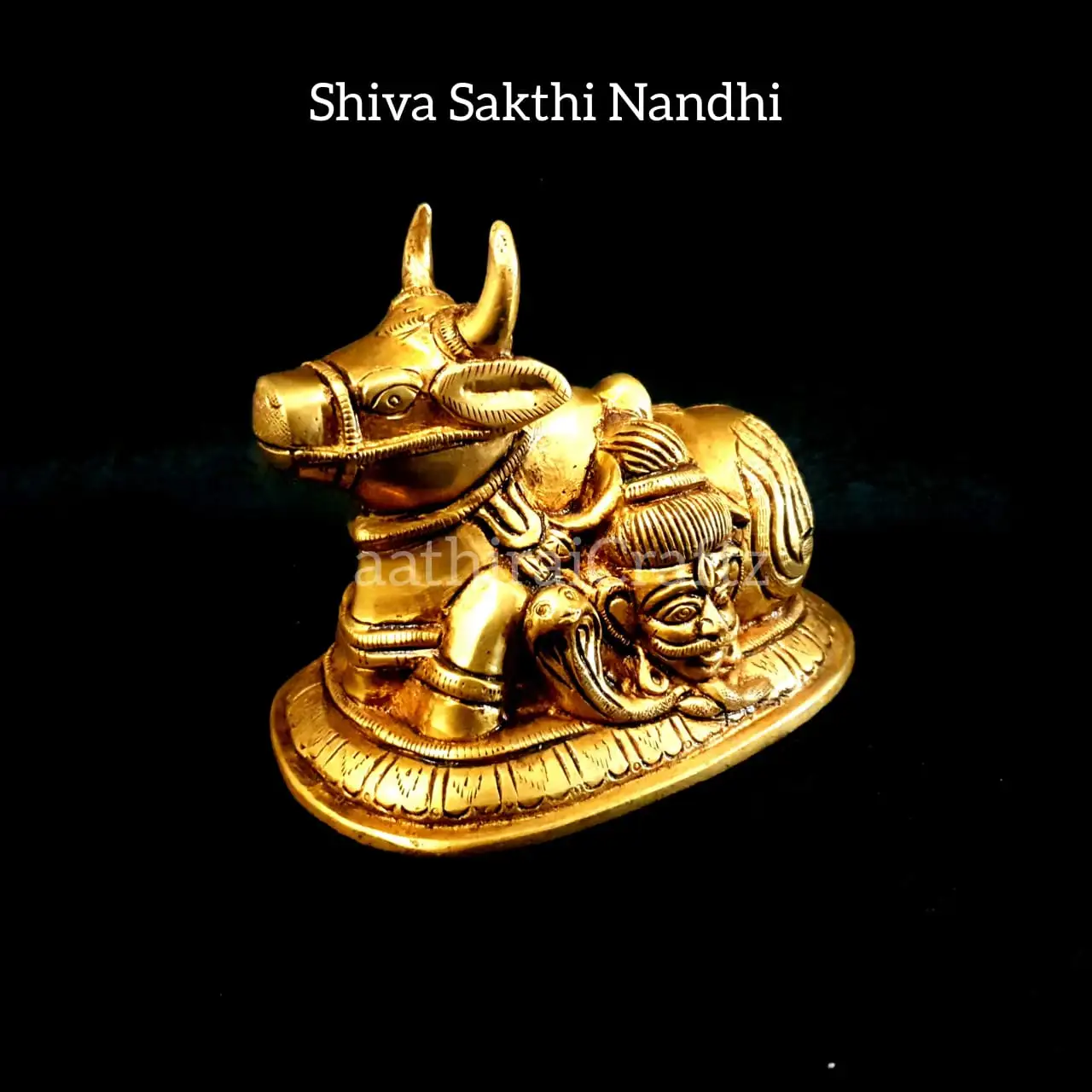 Shiva Sakthi Nandhi  Brass Antique Finish - secondary