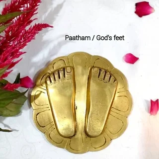 Paatham / God's Feet Brass Antique Finish