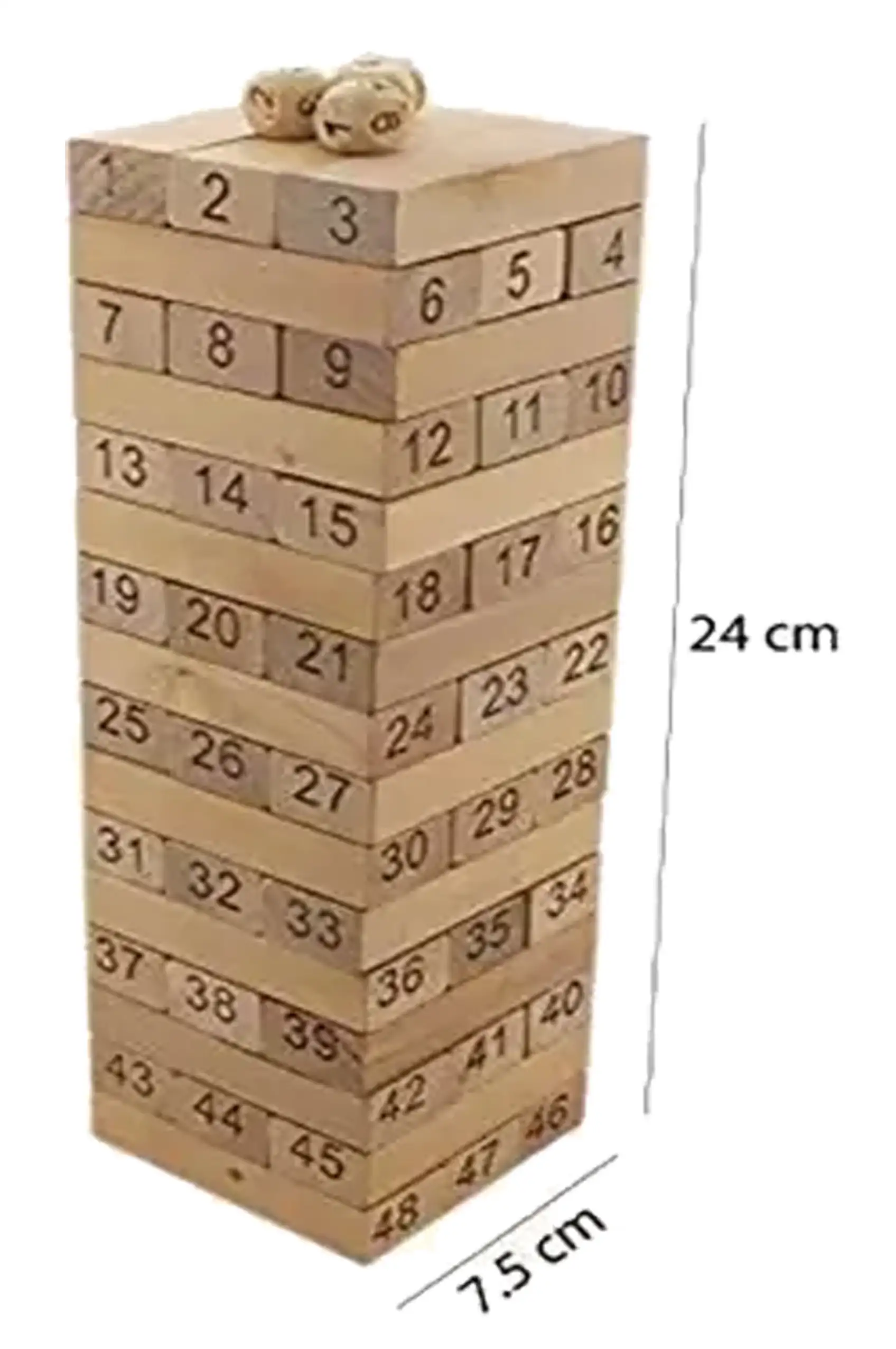 54 Wooden Blocks Building, Party Game, Tumbling Tower Games for Kids and Adults, Tumbling Tower Gam, Wooden Blocks with 4 Dices Game|Stacking Game Challenging|Maths Game (Pack of 1)hafeelatextiles 54 Wooden Blocks Building, Party Game, Tumbling Tower Games for Kids and Adults, Tumbling Tower Gam, Wooden Blocks with 4 Dices Game|Stacking Game Challenging|Maths Game (Pack of 1)hafeelatextiles