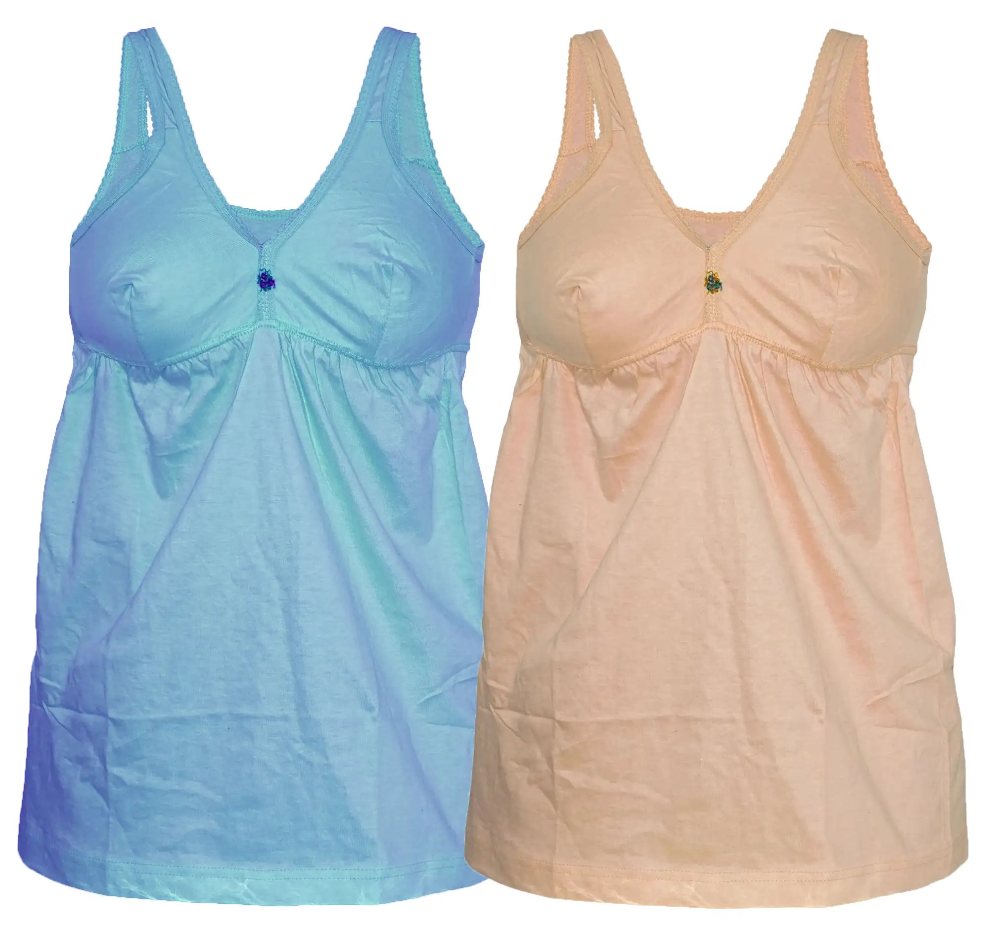 Women Cotton Comisole Slip Multicolor (WHITE) Pack of 2hafeelatextiles Women Cotton Comisole Slip Multicolor (WHITE) Pack of 2hafeelatextiles