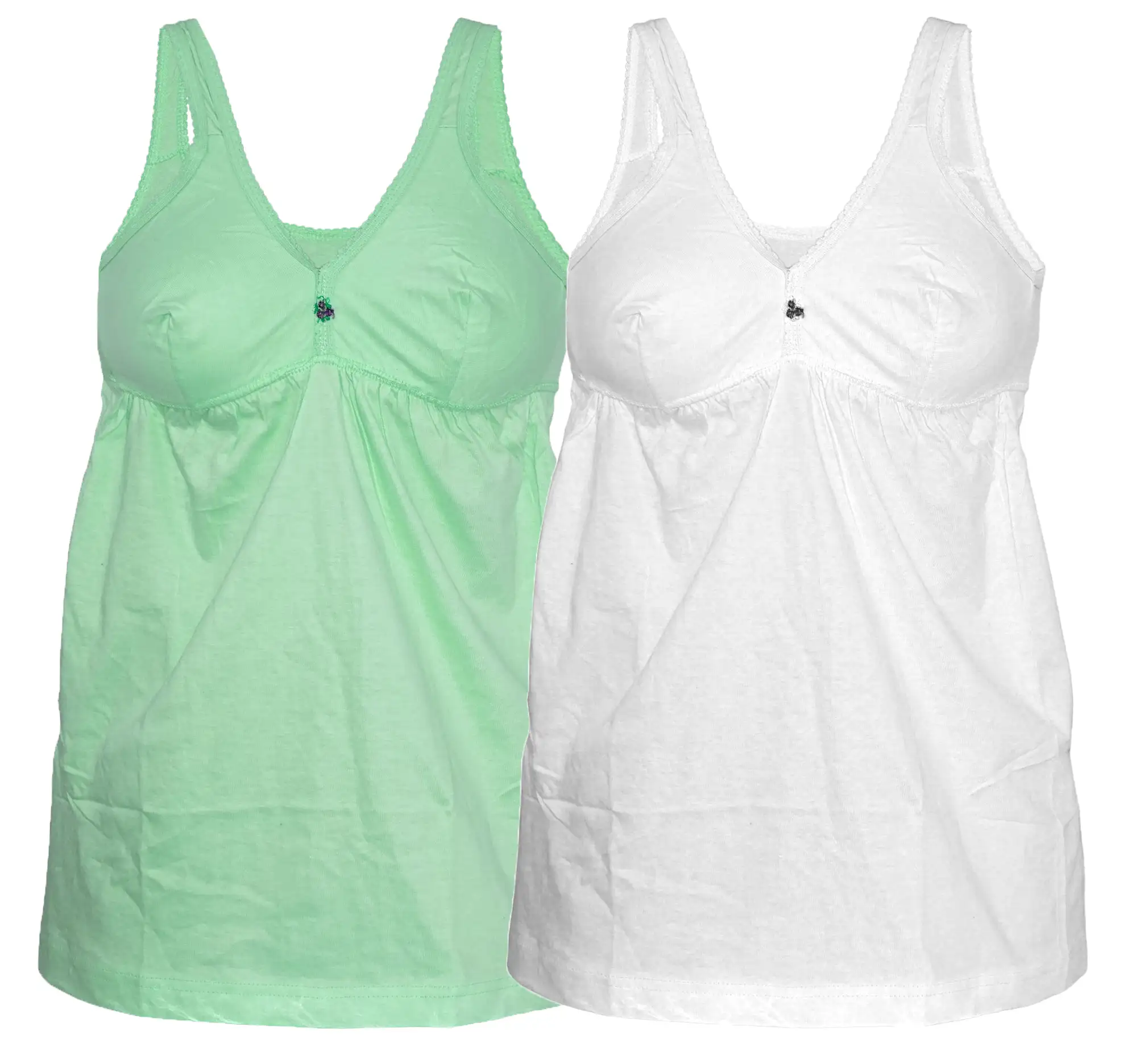 Women Cotton Comisole Slip Multicolor (WHITE) Pack of 2hafeelatextiles Women Cotton Comisole Slip Multicolor (WHITE) Pack of 2hafeelatextiles