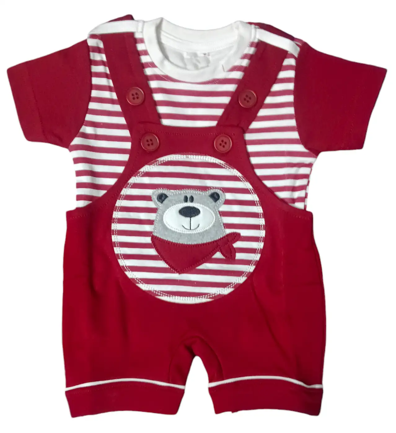 Kids unisex boys and Girls Printed Dungaree set Combo (Pack Of 1)hafeelatextiles