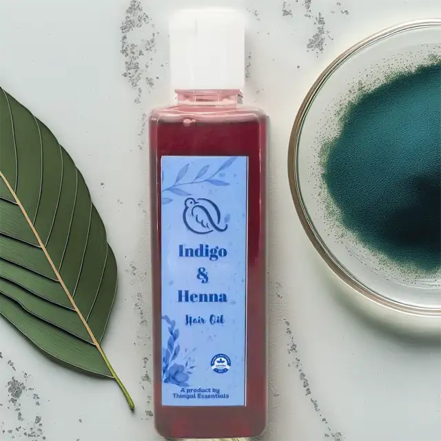 இண்டிகோ / ஹென்னா மூலிகை முடி எண்ணெய்