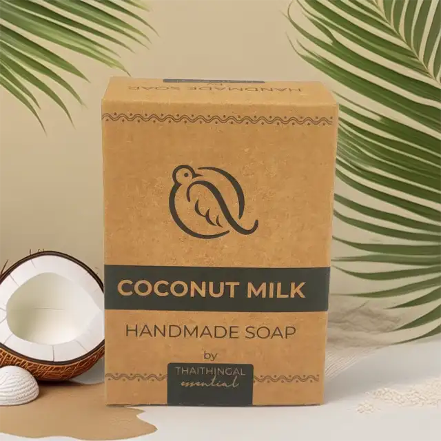 தேங்காய் பால் சோப்பு - கையால் தயாரிக்கப்பட்டது