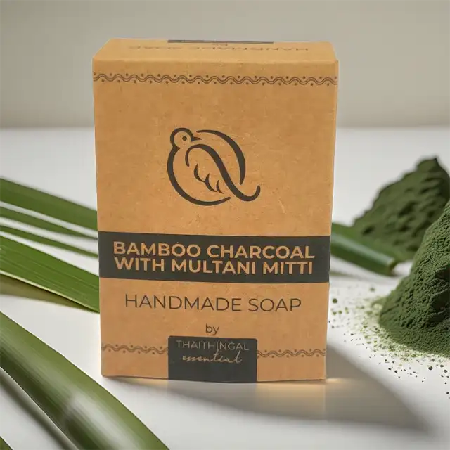 மூங்கில் கரி / முல்தானிமிட்டி இயற்கை சோப்பு - கையால் தயாரிக்கப்பட்டது