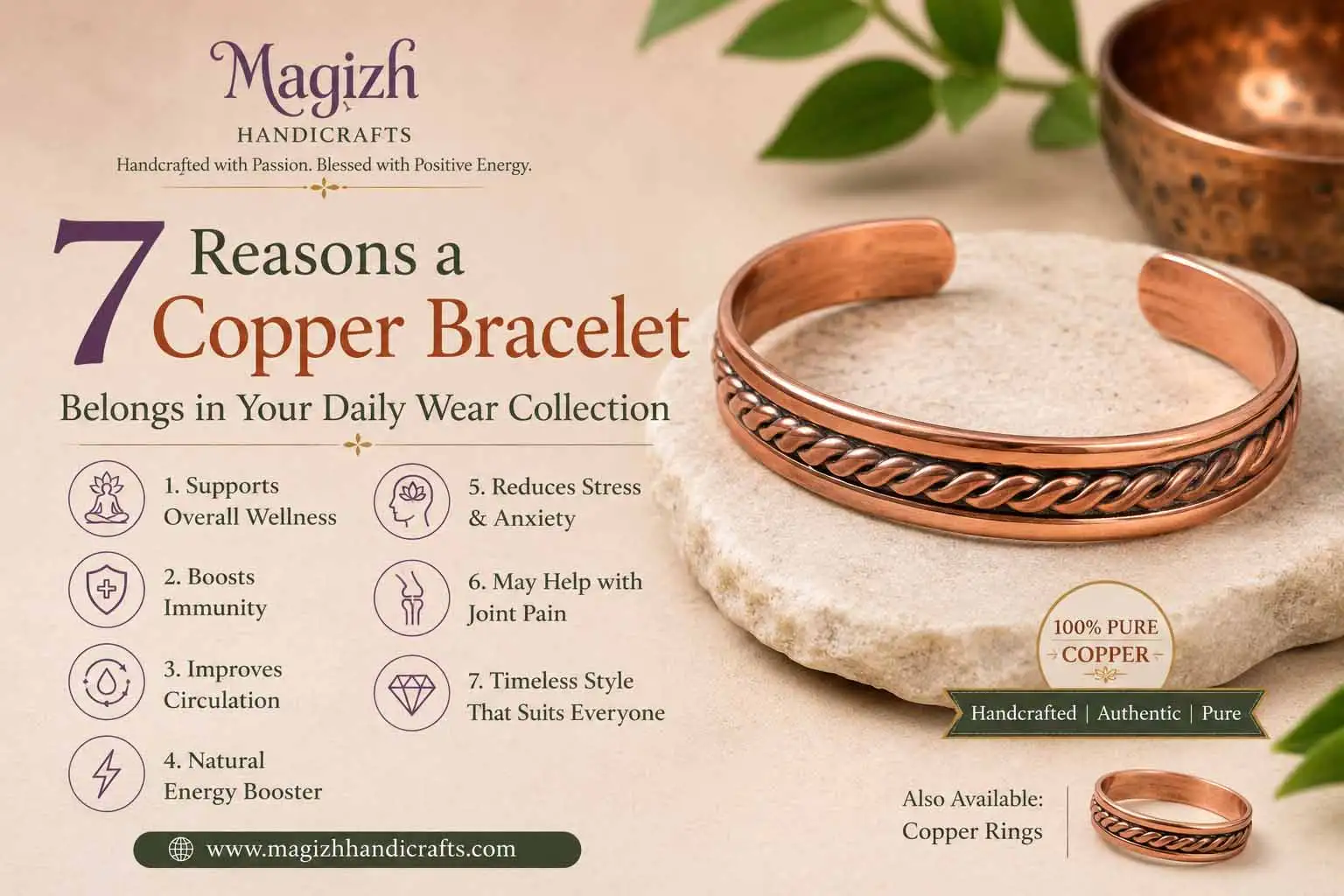 7 Reasons a Copper Bracelet Belongs in Your Daily Wear Collection