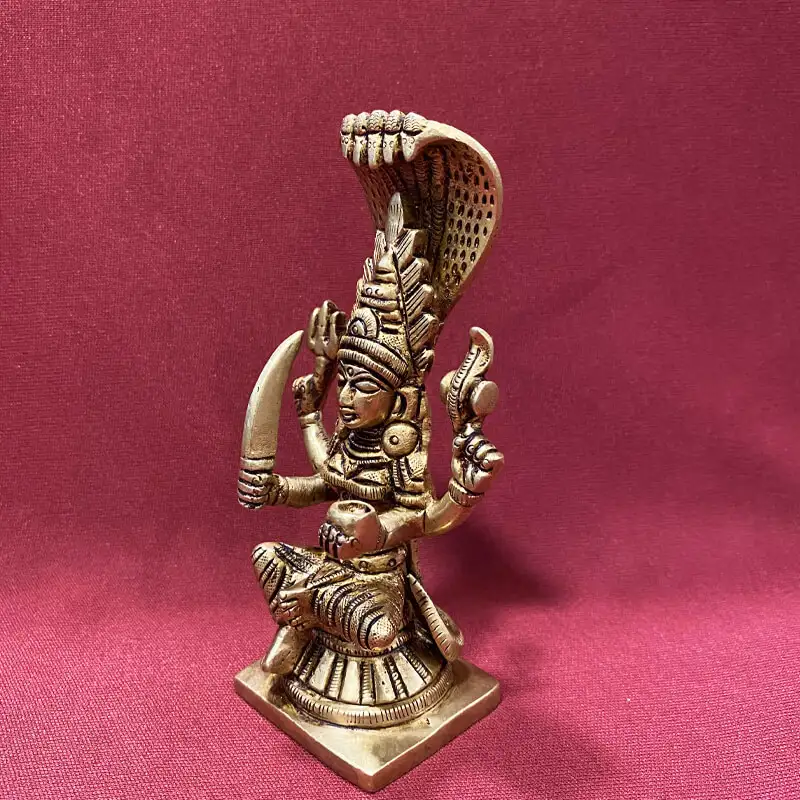 5.5 Inches Brass Karumari amman - image 3