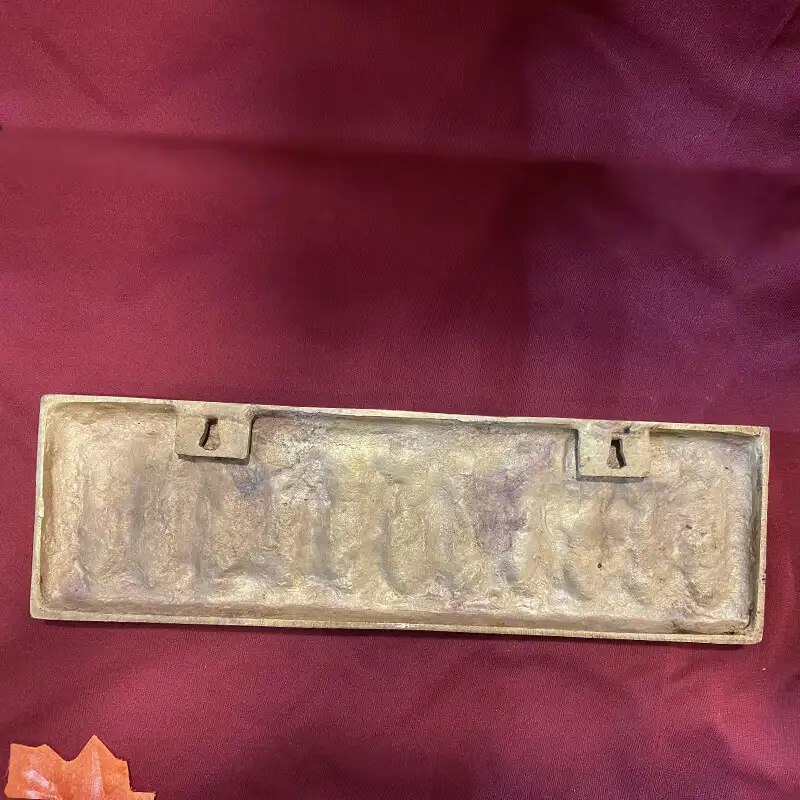 14 inches Brass Dashavathar Vishnu Avathar wall hanging - image 3