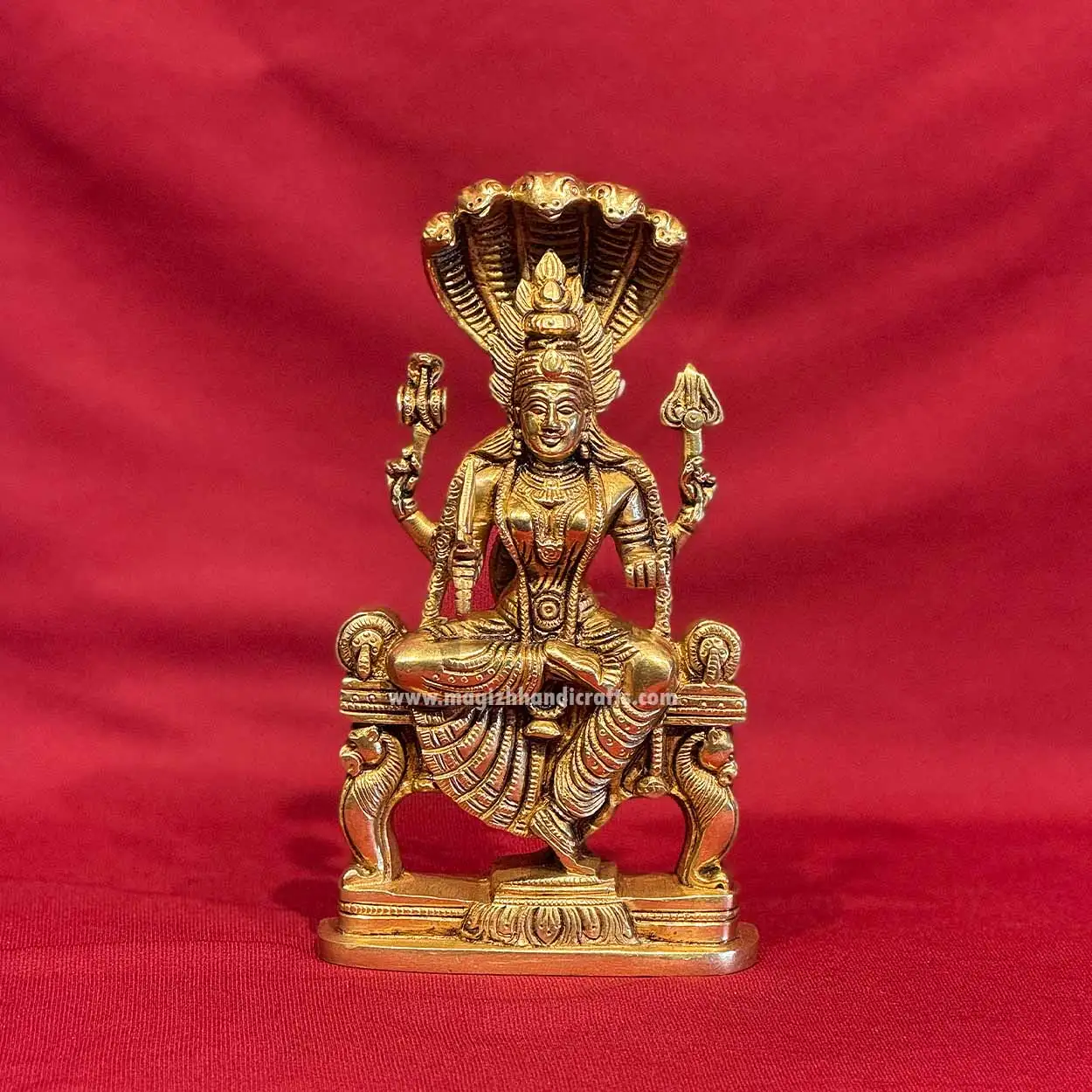 8 inches brass Karumariamman statue SC - image 1