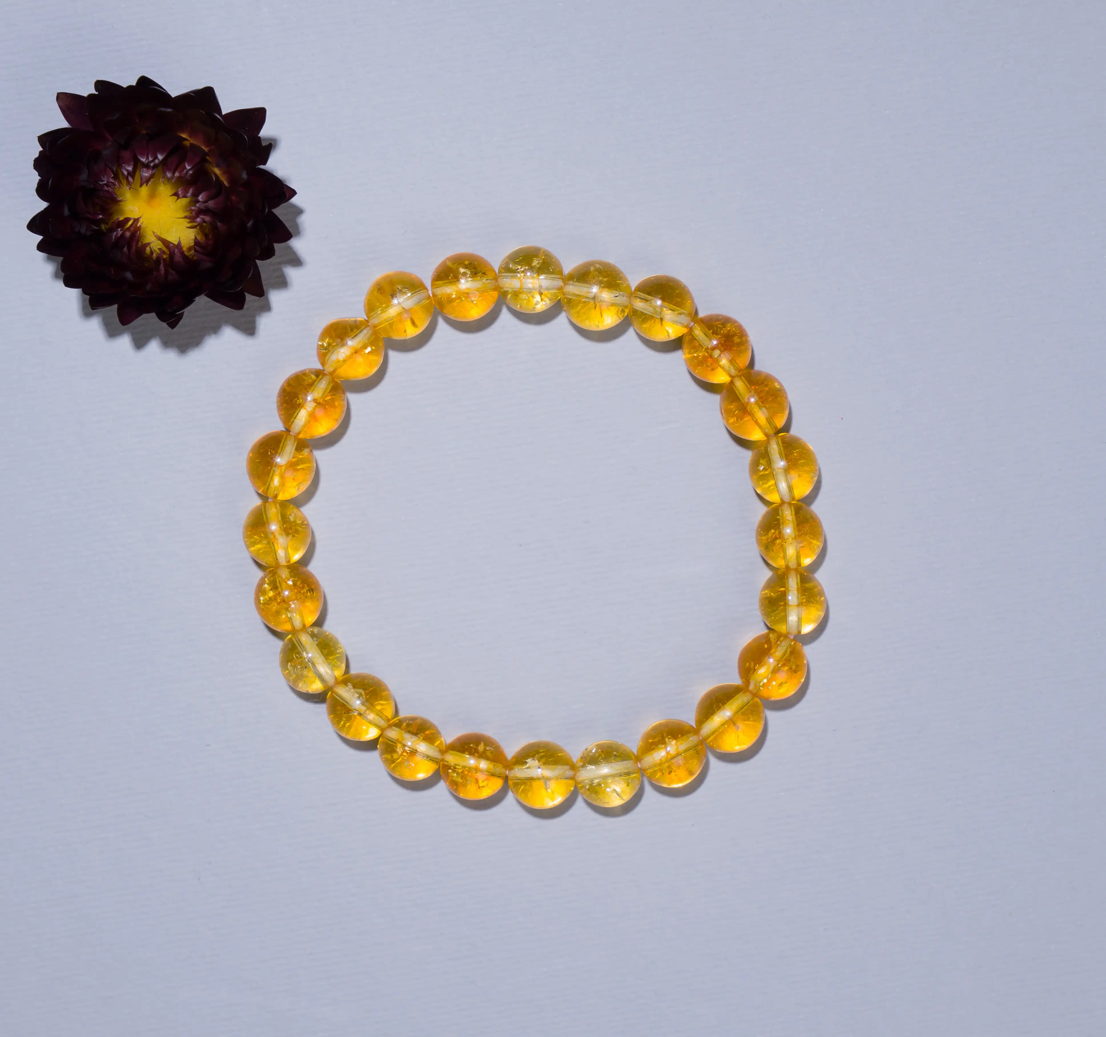 Money Magnet Citrine Crystal Bracelet (8 mm) - secondary