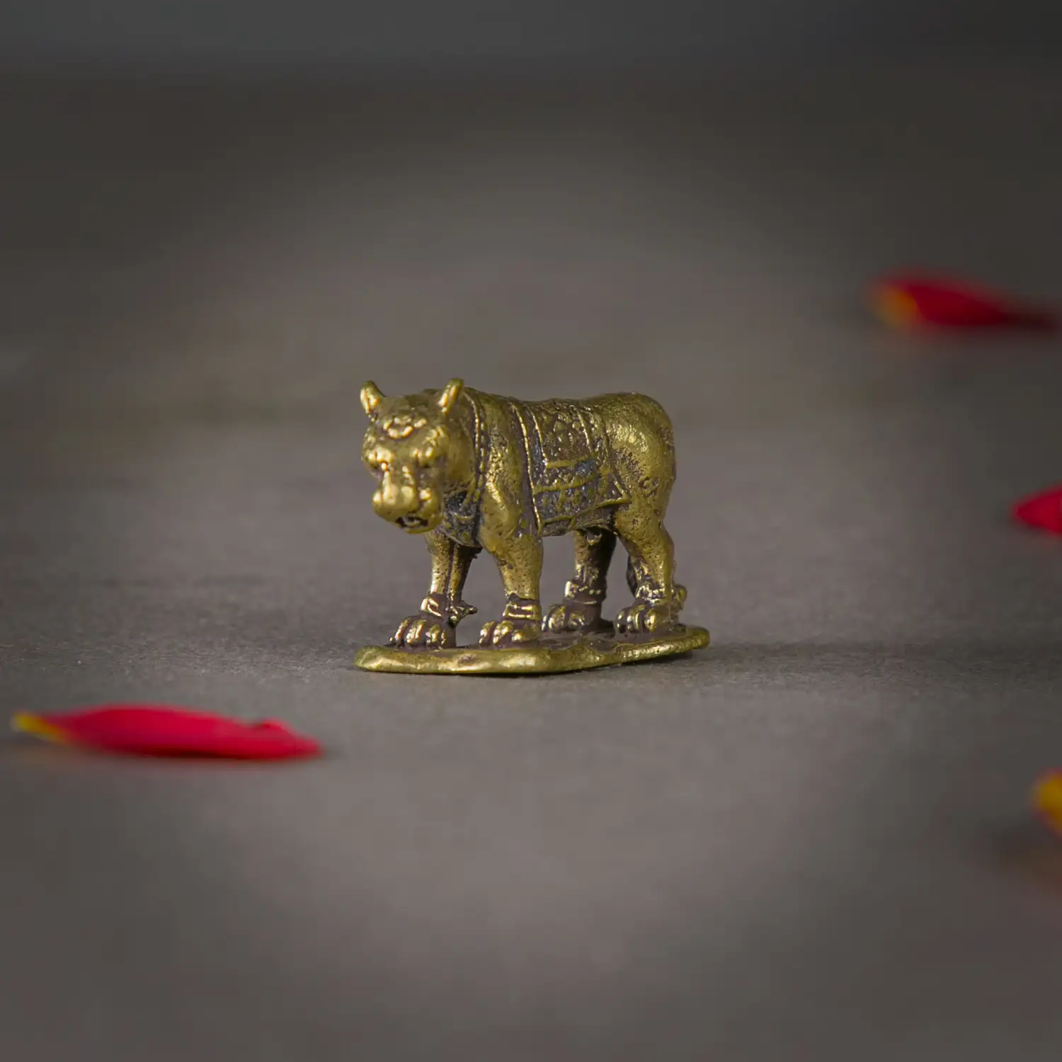 1 inch Brass Tiger idol - image 3