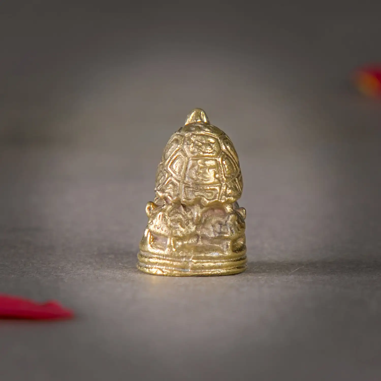 1-Inch Pure Brass Tortoise family idol - image 3