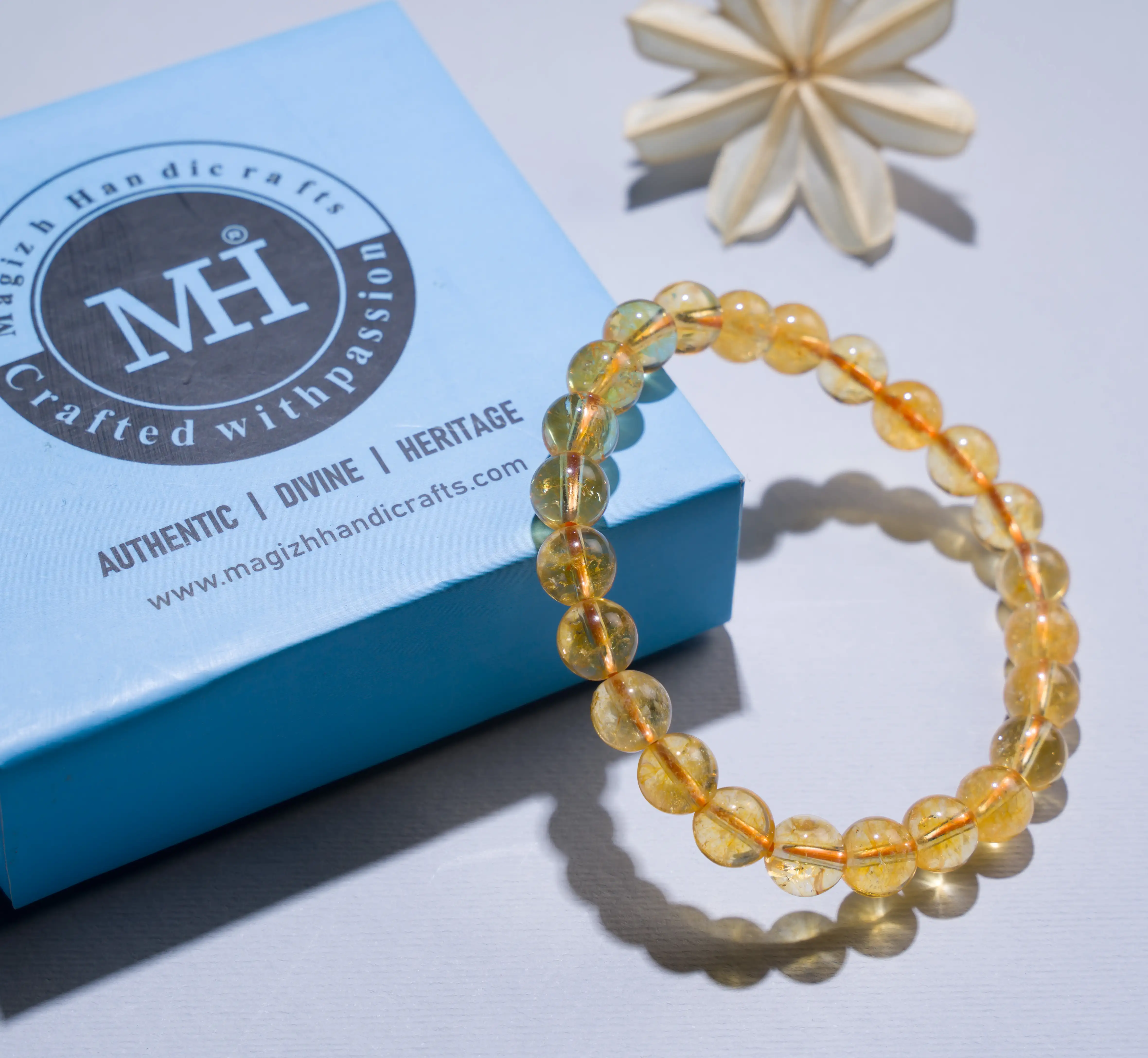Money Magnet Citrine Crystal Bracelet (8 mm) - image 3