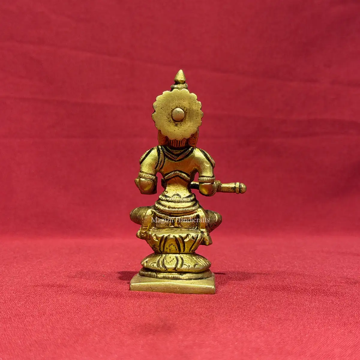 4 inches brass goddess Annapoorna statue - image 4