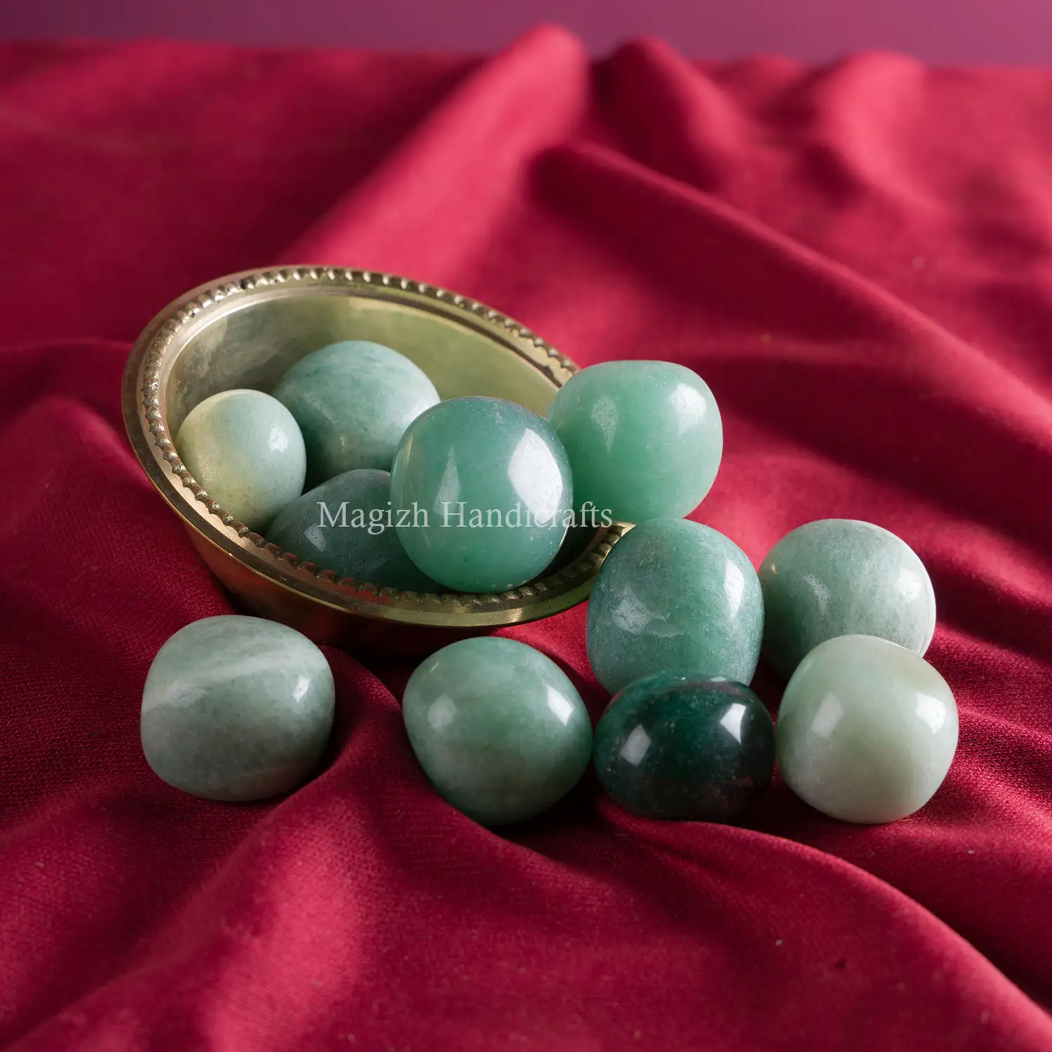Green aventurine tumble stones - image 2