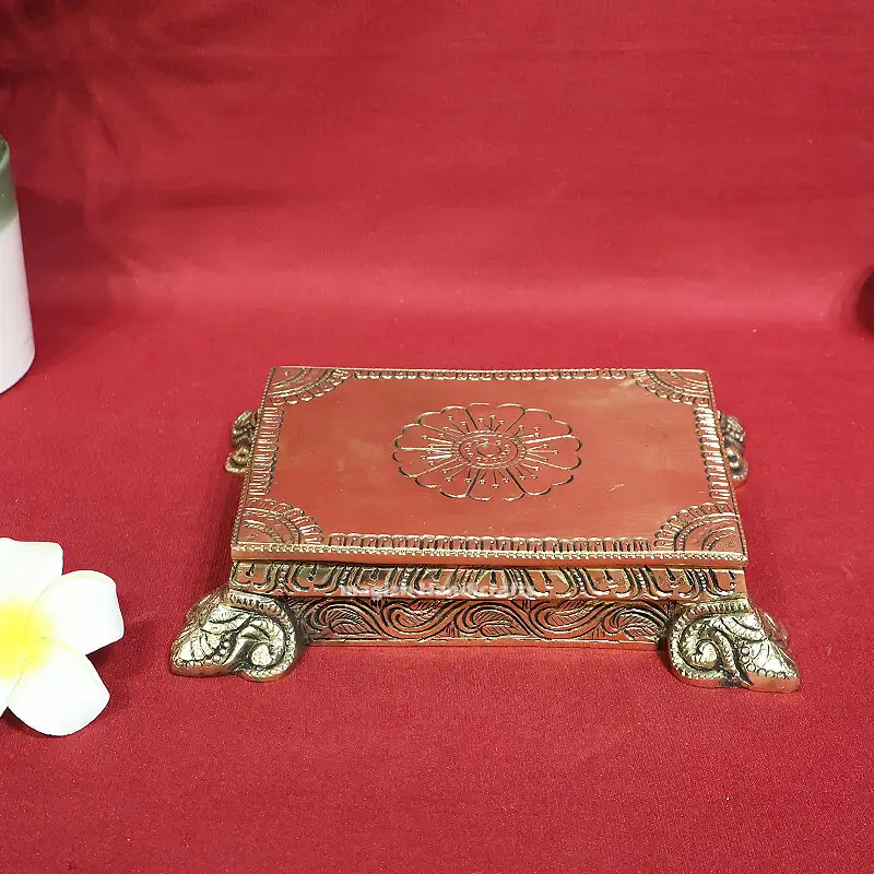 8x6x2 Inches Brass Peedam/Stool SC