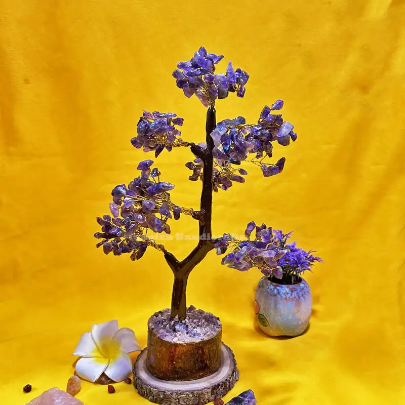 300 chips Amethyst Crystal Tree for positivity
