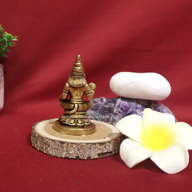 2.5 inches Brass Sitting Hanuman idol SC - image 3