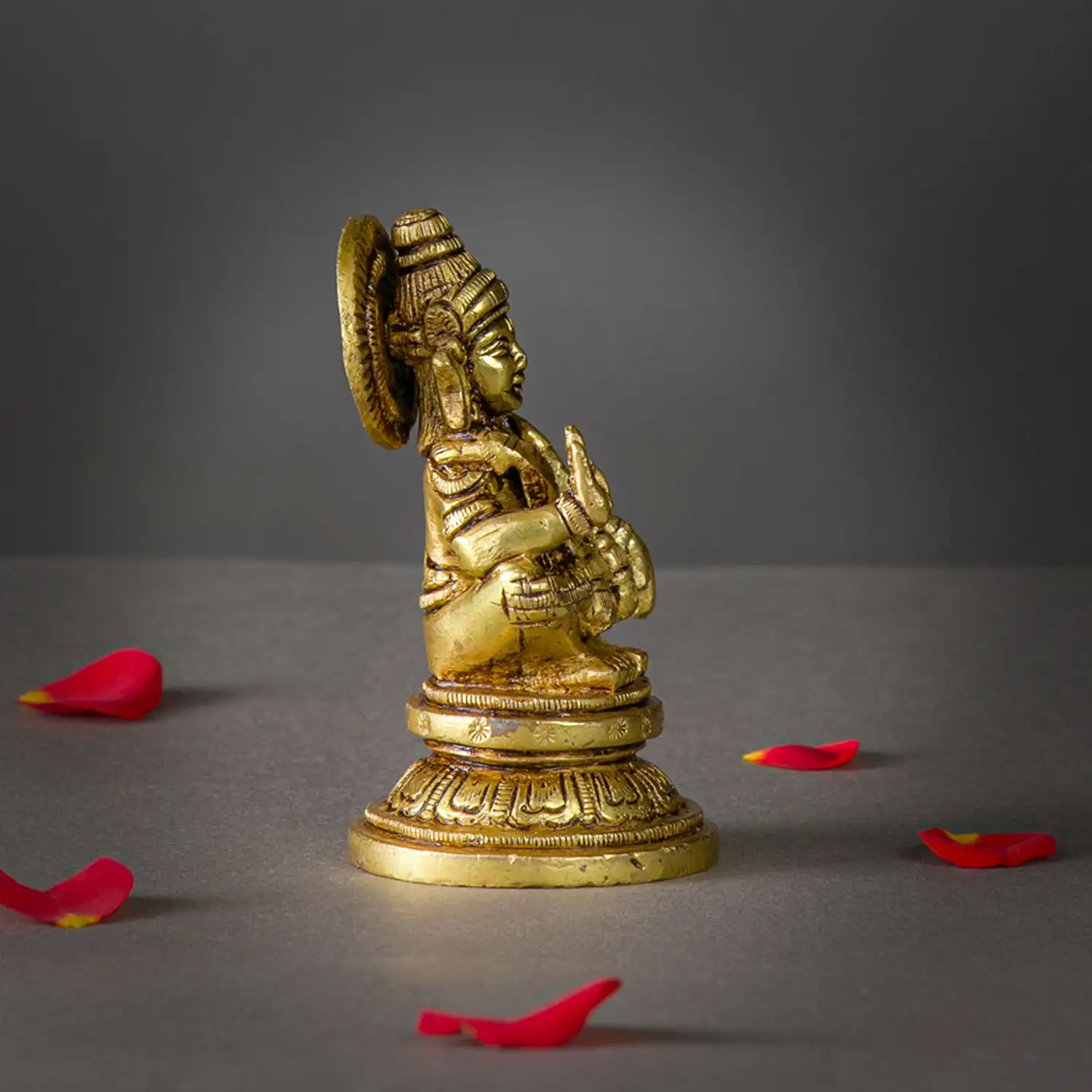 Brass Lord Ayyappan 3.5 inches - image 2