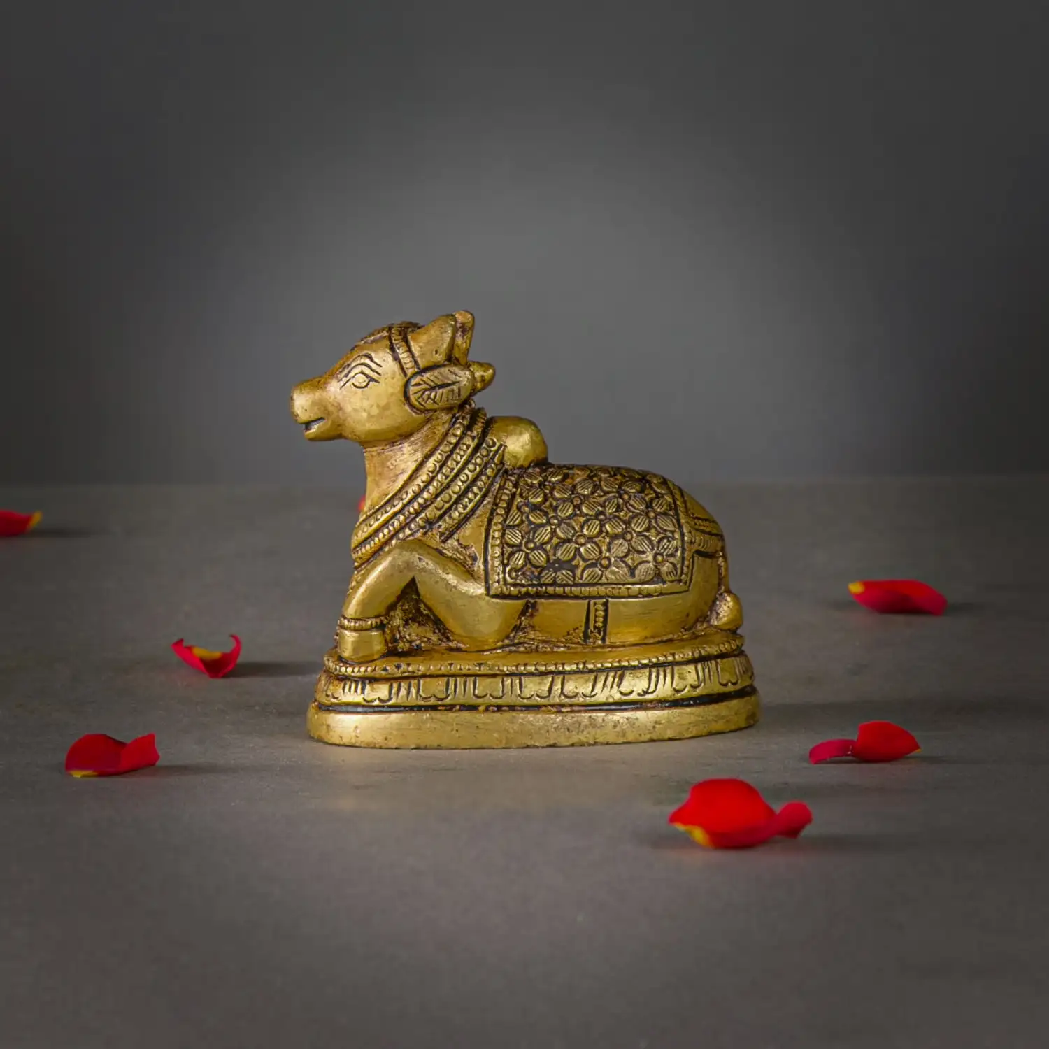 2.5 inches Brass Lord Shiva Nandhi idol - secondary